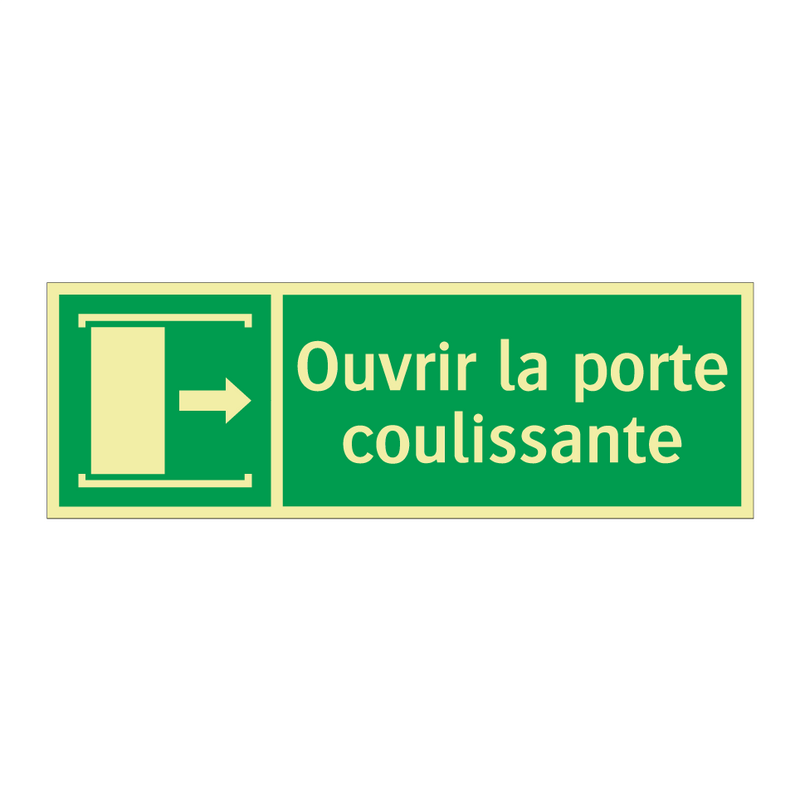 Ouvrir la porte coulissante