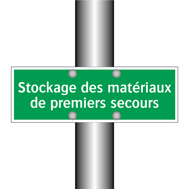 Stockage des matériaux de premiers secours