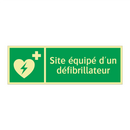 Site équipé d'un défibrillateur