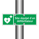 Site équipé d'un défibrillateur