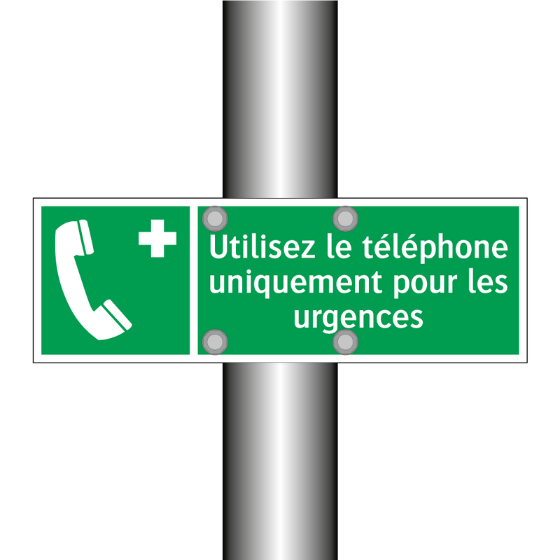 Utilisez le téléphone uniquement pour les urgences