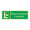 Ouvrir en tirant à gauche