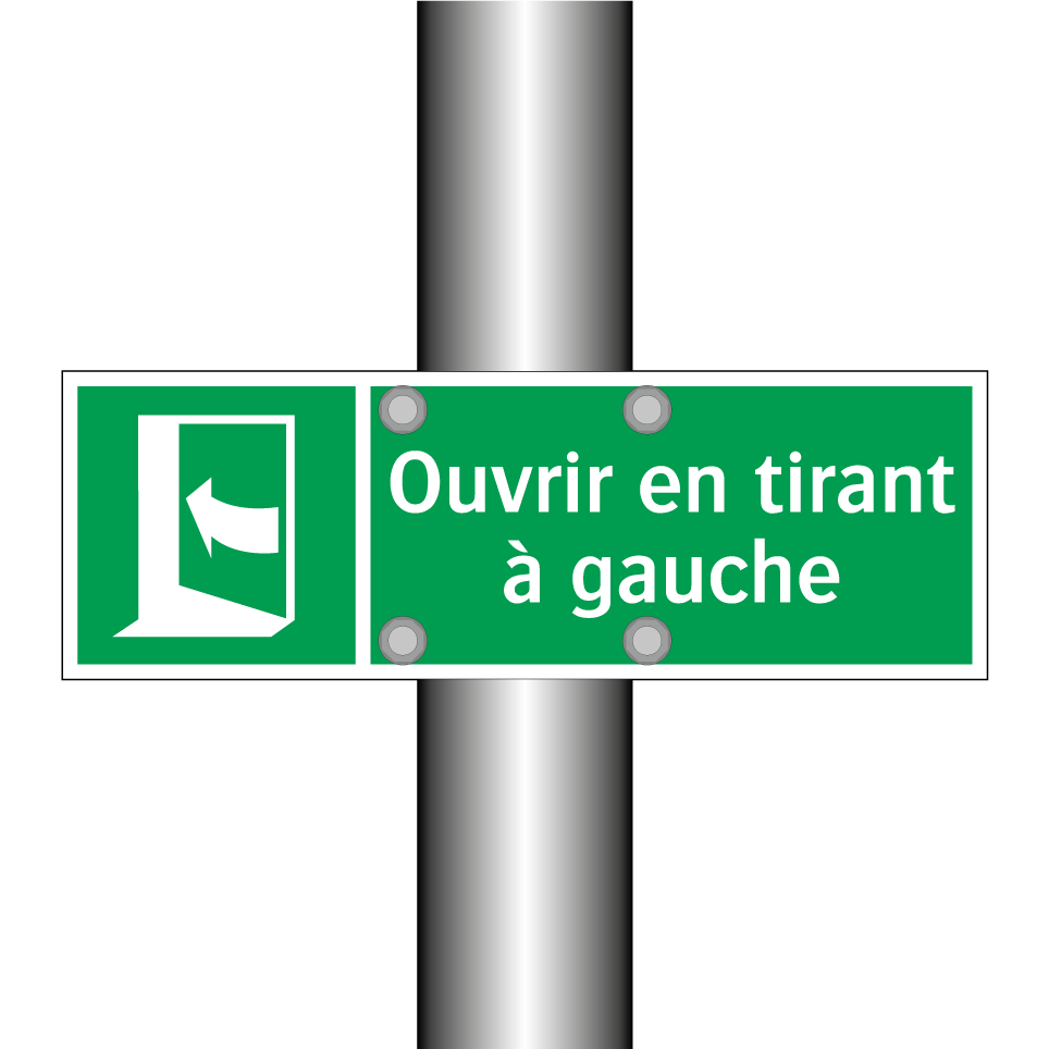 Ouvrir en tirant à gauche