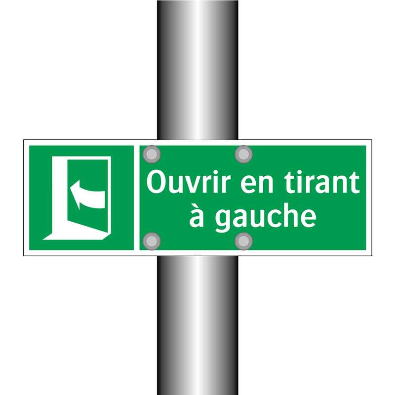 Ouvrir en tirant à gauche