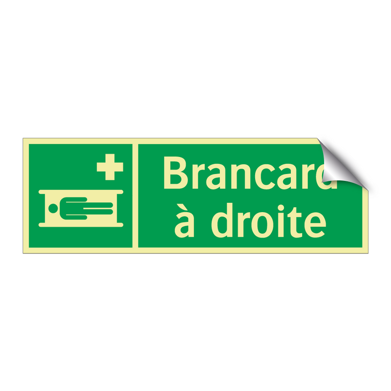 Brancard à droite