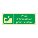 Zone d'évacuation pour tsunami