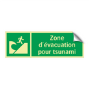 Zone d'évacuation pour tsunami