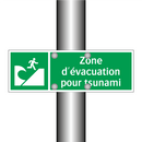 Zone d'évacuation pour tsunami