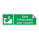 Zone d'évacuation pour tsunami