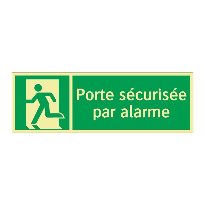 Porte sécurisée par alarme