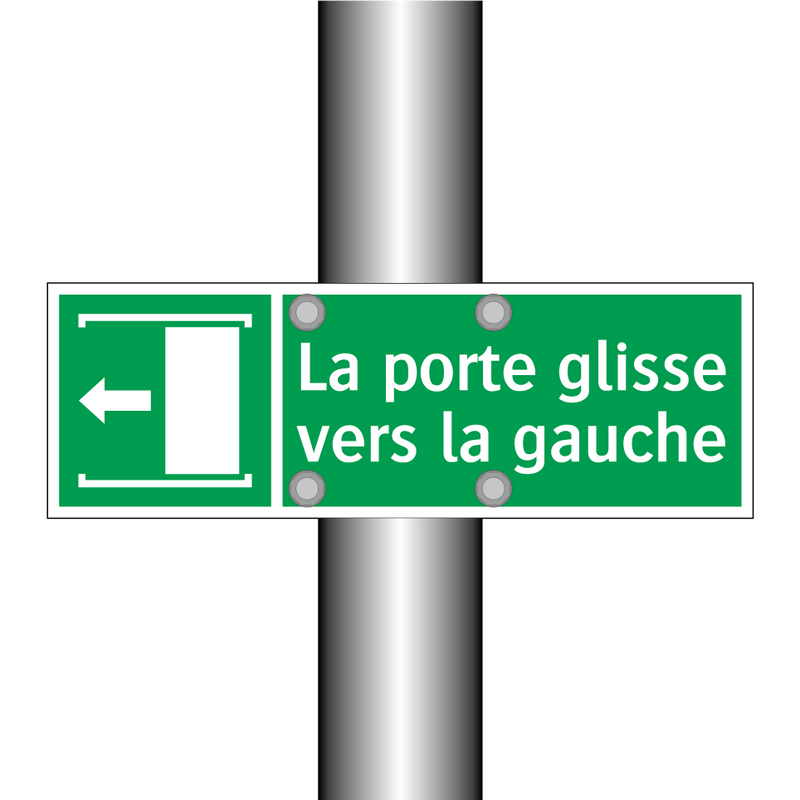 La porte glisse vers la gauche