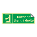 Ouvrir en tirant à droite