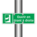 Ouvrir en tirant à droite