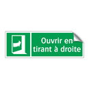 Ouvrir en tirant à droite