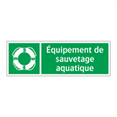 Équipement de sauvetage aquatique