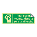 Pour ouvrir, tournez dans le sens antihoraire