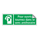 Pour ouvrir, tournez dans le sens antihoraire