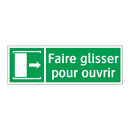 Faire glisser pour ouvrir