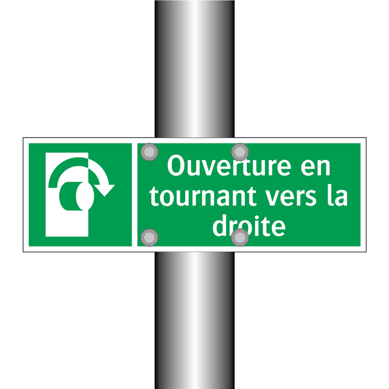 Ouverture en tournant vers la droite