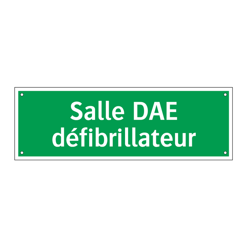 Salle DAE défibrillateur