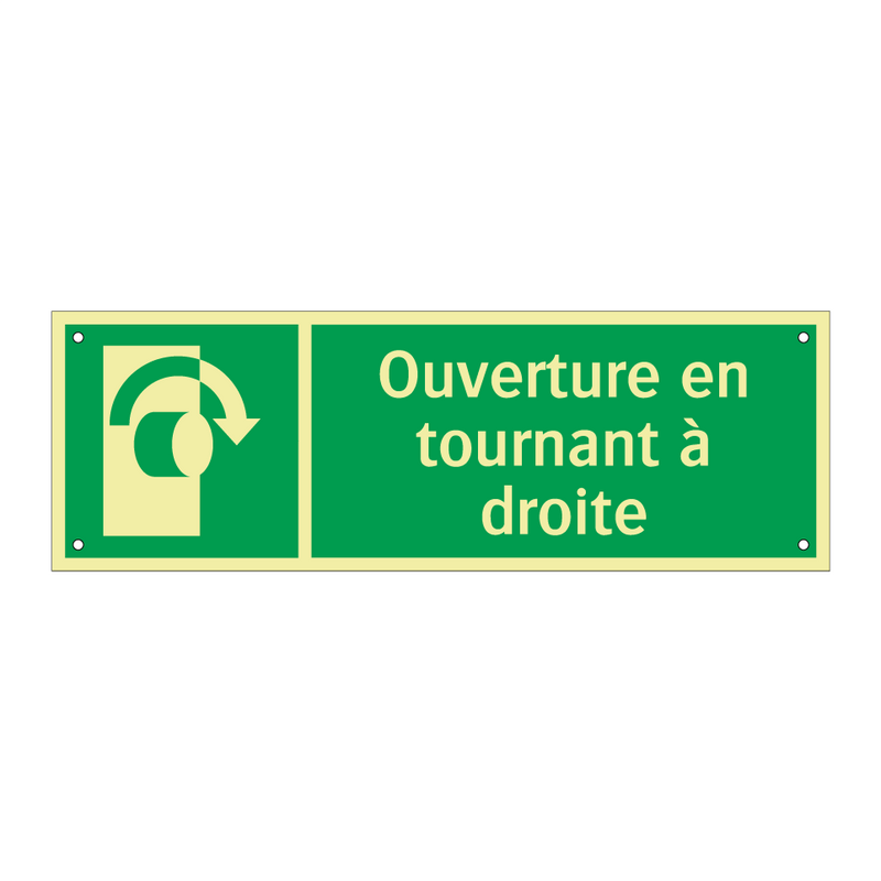 Ouverture en tournant à droite