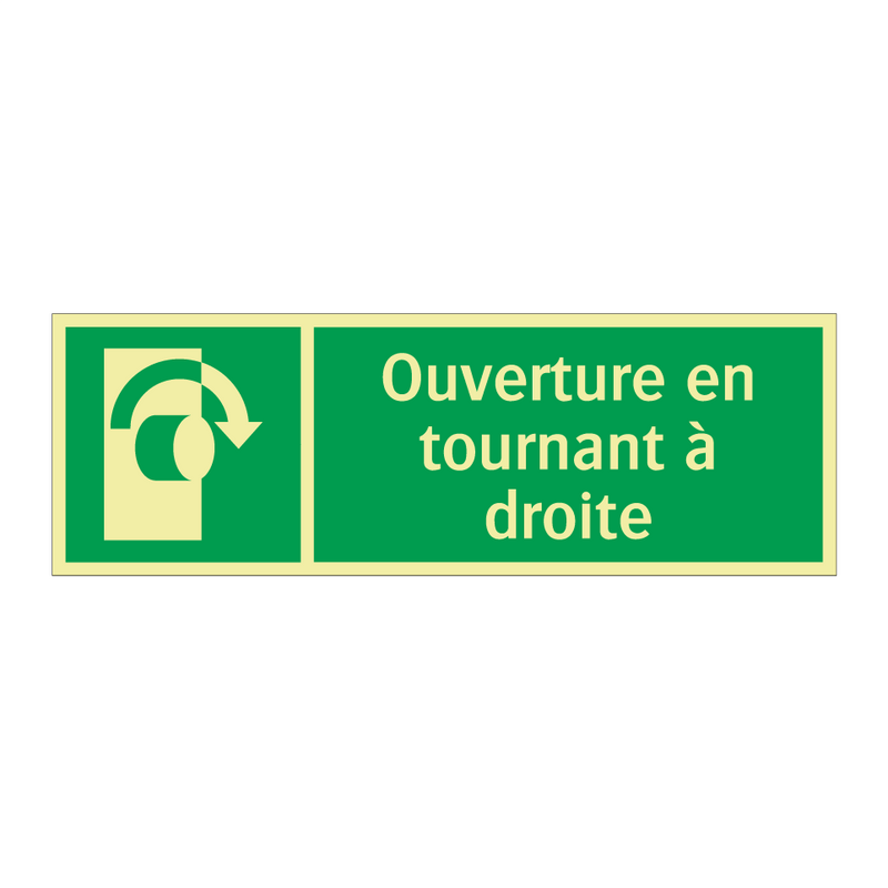 Ouverture en tournant à droite