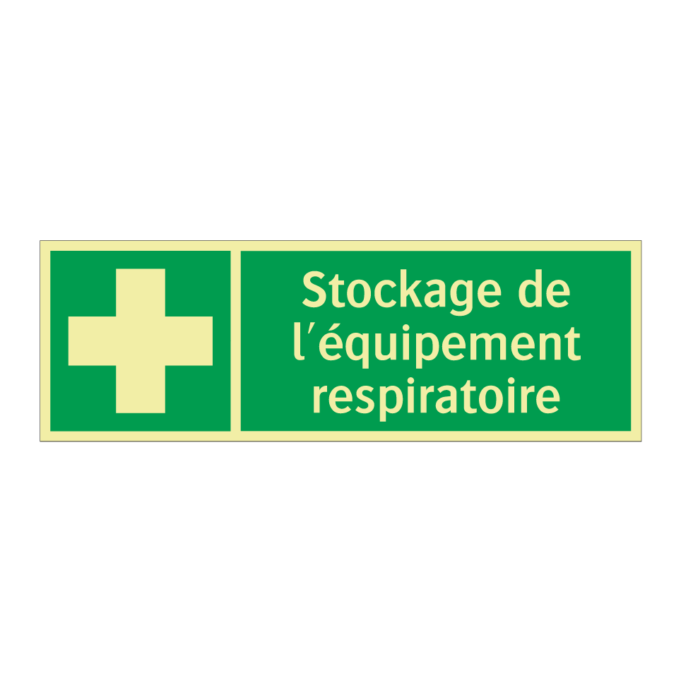 Stockage de l'équipement respiratoire