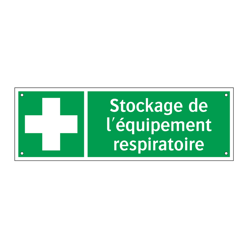Stockage de l'équipement respiratoire