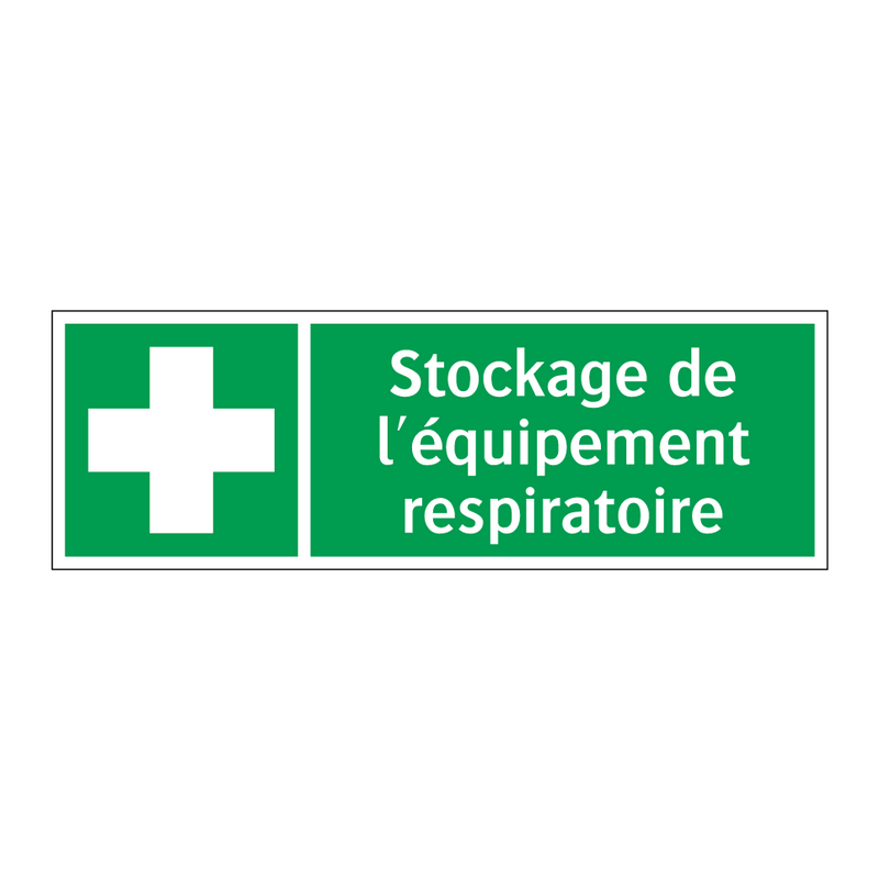 Stockage de l'équipement respiratoire