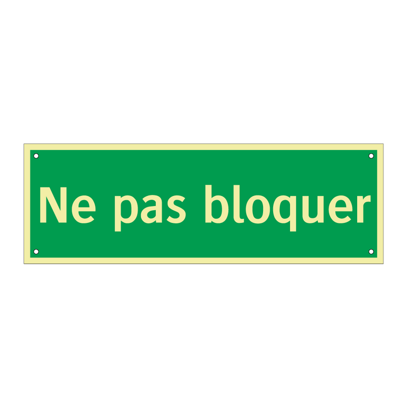 Ne pas bloquer
