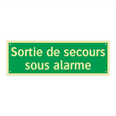 Sortie de secours sous alarme
