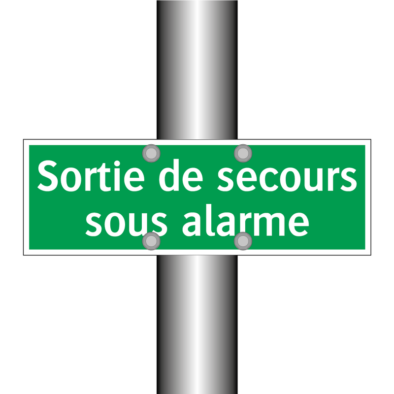 Sortie de secours sous alarme