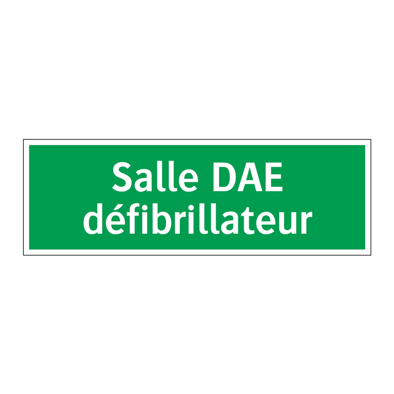 Salle DAE défibrillateur