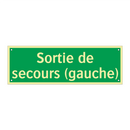 Sortie de secours (gauche)