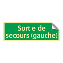 Sortie de secours (gauche)