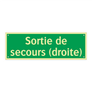 Sortie de secours (droite)