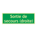Sortie de secours (droite)