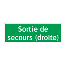 Sortie de secours (droite)