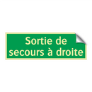 Sortie de secours à droite