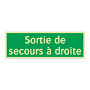Sortie de secours à droite