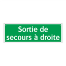 Sortie de secours à droite