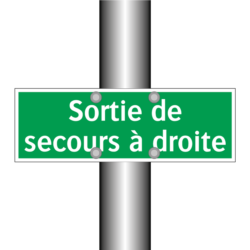 Sortie de secours à droite