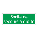 Sortie de secours à droite