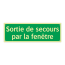 Sortie de secours par la fenêtre
