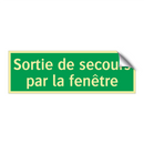 Sortie de secours par la fenêtre
