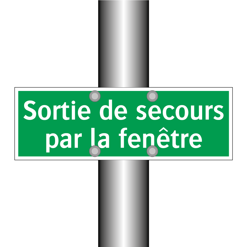 Sortie de secours par la fenêtre