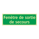 Fenêtre de sortie de secours