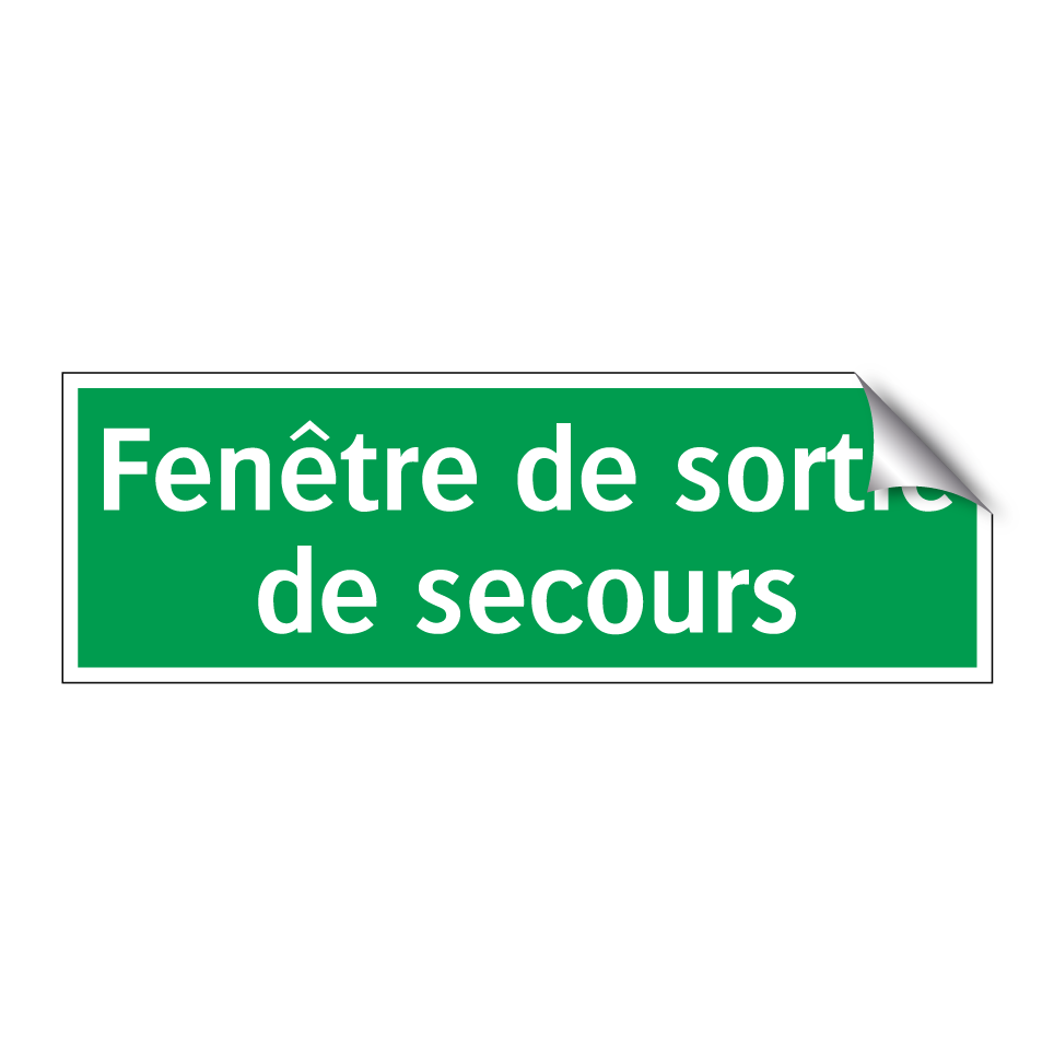 Fenêtre de sortie de secours