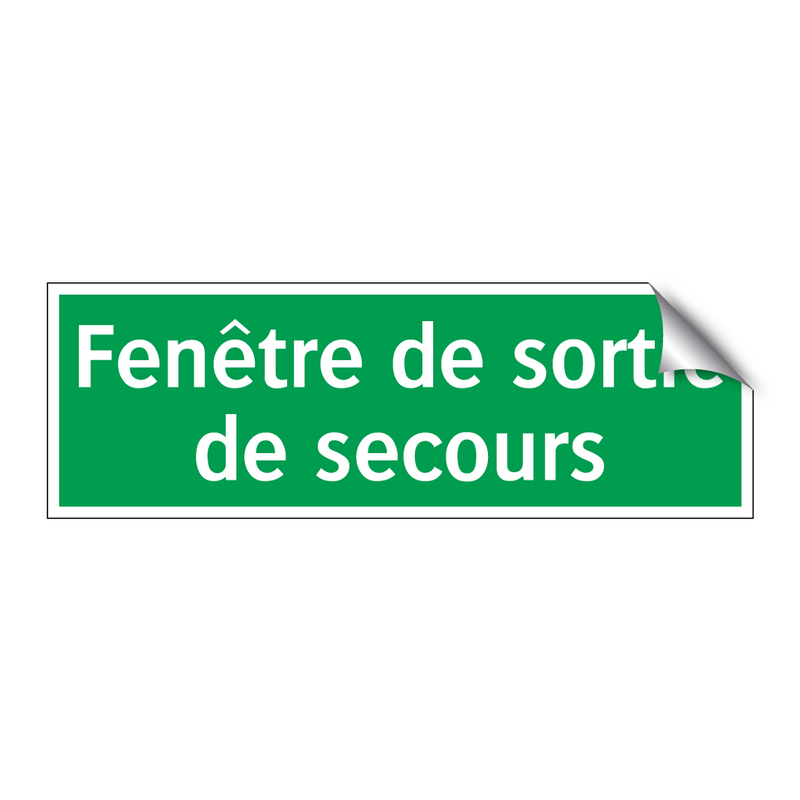 Fenêtre de sortie de secours