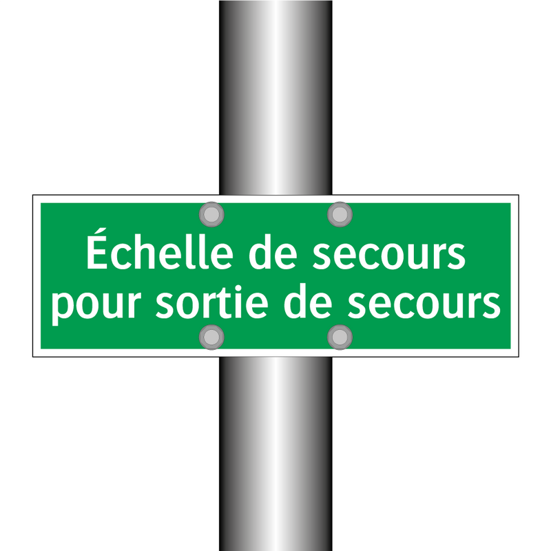 Échelle de secours pour sortie de secours